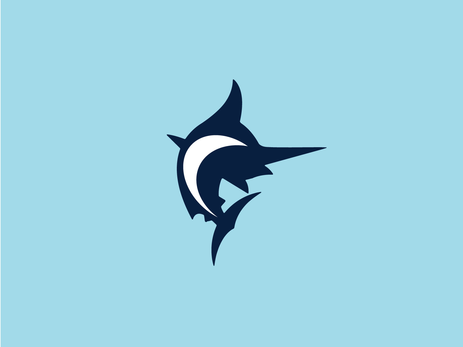 marlin logo by gil shuler graphic design on Dribbble