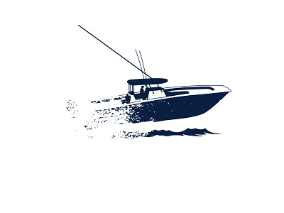 boat illustration boating branding design icon illustration logo packaging saltwater vector