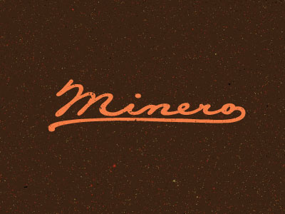 Minero 1 design fresh icon illustration logo packaging poster restaurants retro typography vector
