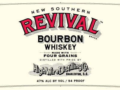 Revival 4 grains design fresh icon illustration logo packaging poster restaurants retro typography vector