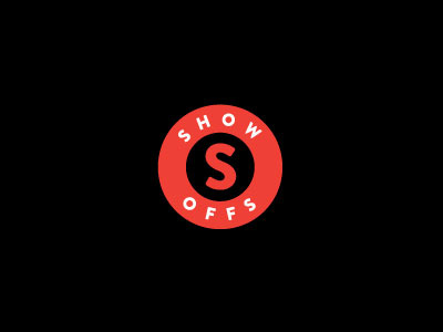 Show Offs 3 clean initial logo round simple