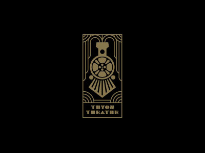 Tryon Theatre cinema deco movie reel movies theatre train