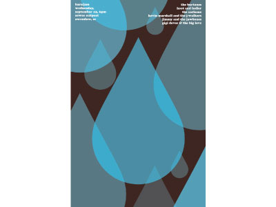 Barn Jam Sept. 13 barn jam music poster rain vectors water