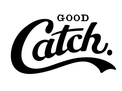 Good Catch design fresh icon illustration logo packaging poster restaurants retro typography vector