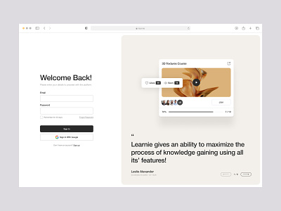 Learnie App | Log In