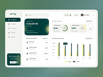 Air Pay finance dashboard