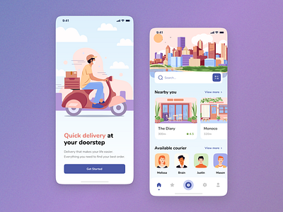 Delivery App Android Studio designs, themes, templates and downloadable  graphic elements on Dribbble