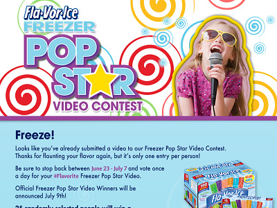 Flavor Ice Pop Star Contest