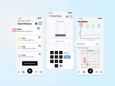 Workout Tracker App- Design Prompt app design design ui ux workout app workout tracker