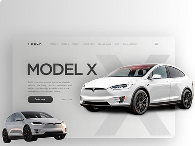 Tesla Model X Design Concept electrocar figmadesign model tesla ui web