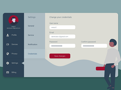 Day 7 - Settings daily 100 challenge dailyui dailyuichallenge day7 design settings settings icon settings page ui