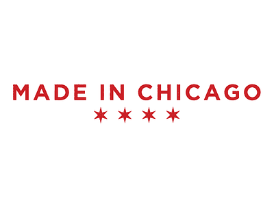 Stamp chicago gotham red stamp stars typography