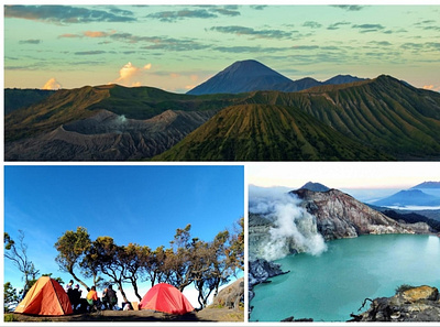 Paket Wisata Bromo Camping Kawah Ijen 3 Hari 2 Malam hiking mountain transportation travel trekking volcano
