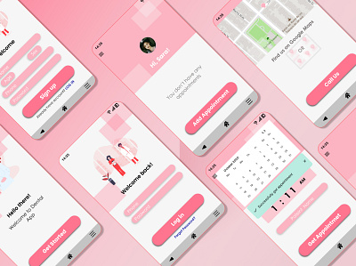 Dental Reservation App -UI android dental app mobile mobile uiux ui design