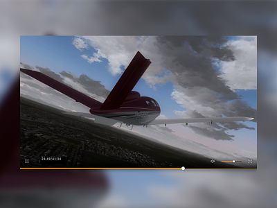 Cirrus Video Element aeroplane blue cirrus aircrafts element flat modal simple video video element video modal video player yellow