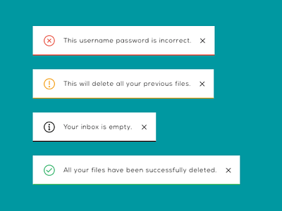 Alerts - 4macy alerts dialog error error alert information alert notifications success success alert validation validation messages warning warning alert