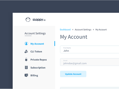 Sloppy.Io Account Settings