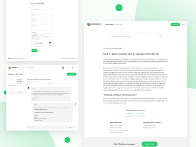 Support Site clean app design knowledge base landing page minimal search support support site support tickets template tickets web design webapp