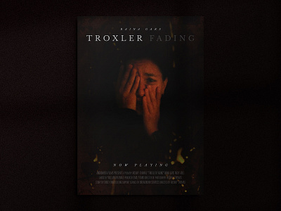 Troxler Fading by Akshay Thomas a3 a4 adobe design editing fading film flyer graphic design horror image manipulation movie photo photoshop picture poster short troxler youtube
