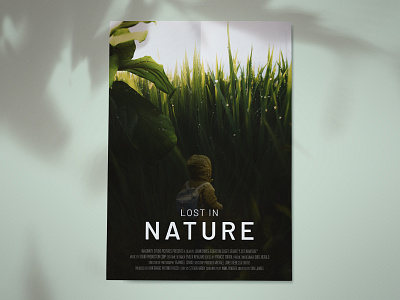 Lost in Nature a4 adobe book cover design editing film flyer graphic design in lost manipulation mockup montage movie nature photo photoshop poster retouching