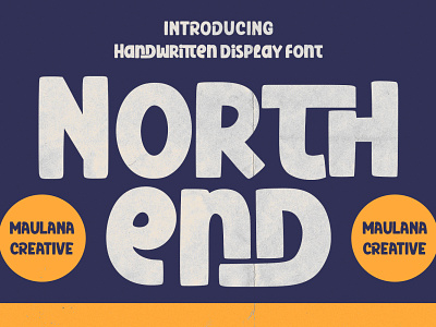 Northend Handwritten Display Font branding