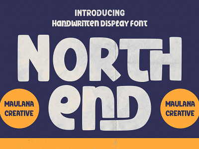 Northend Handwritten Display Font branding