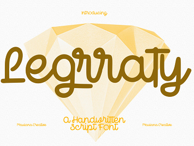 Legrraty Retro Script Font sport