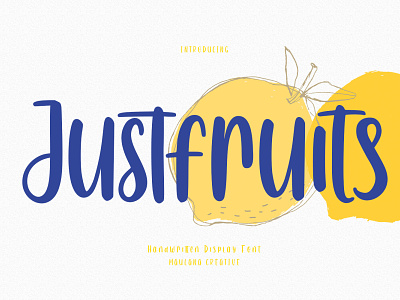Justfruits Handwritten Font 3d animation branding design font fonts graphic design grunge illustration logo modern motion graphics nostalgic simple sport ui