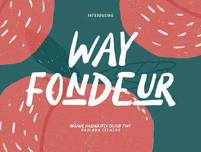 Wayfondeur Handwritten Display Font 3d animation branding design font fonts graphic design grunge helvetica illustration logo modern motion graphics nostalgic party signature sport typography vintage y2k