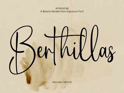 Berthillas Script Font