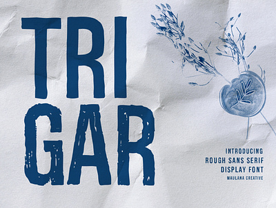 Trigar Rough Sans Serif Display Font bold font brush font display font elegant font free font grunge font kids lettering lettering font promote font rough font sans sans font sans serif wedding font