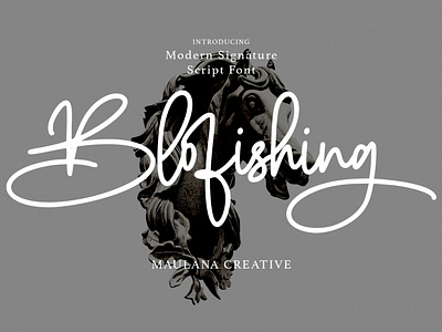 Blofishing Modern Signature Script Font