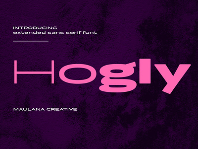 Hogly Extended Sans Serif Font