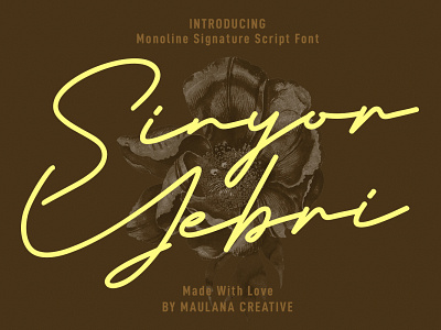 Sinyor Yebri Signature Script Font