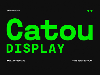 Catou Sans Serif Display Font display font elegant font handmade font magazine font modern font movie font poster font retro font sans font website font youtube font