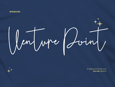 Venture Point Script Font 3d animation branding calligraphy font design font fonts graphic design grunge illustration logo motion graphics nostalgic nostalgic font poster font script font signature font ui webfont