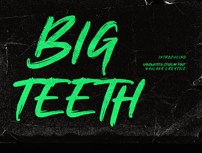 Bigteeth Handwritten Brush Font brush font handwritten font kids font logo font logo type luxury font poster font signature sport font sports wedding font wedding typeface