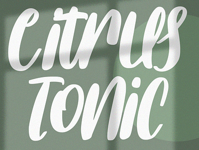 Citrus Tonic Handwritten Script Font animation beauty font branding brush font design font fonts graphic design grunge handmade font illustration lettering logo nostalgic script font