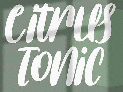 Citrus Tonic Handwritten Script Font