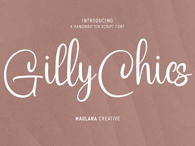 Gilly Chics Handwritten Script Font