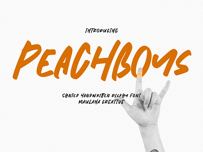 Peachboys Handwritten Font