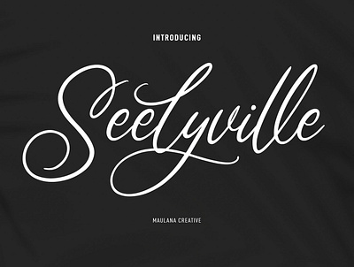 Seelyville Beauty Script Font 3d animation beauty font branding brush font calligraphy design font fonts graphic design handmade font illustration logo motion graphics nostalgic script font ui wedding font wedding fonts