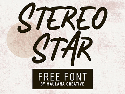 Stereo Star Handwritten Font 3d animation branding brush font design display font font fonts free free download free font free fonts free typeface graphic design groovy font illustration logo motion graphics nostalgic ui