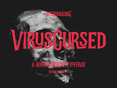 Virus Cursed Halloween Sans Vintage Display Font