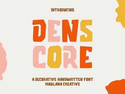 Denscore Decorative Handwritten Font 3d animation branding design font fonts graphic design illustration logo motion graphics nostalgic ui