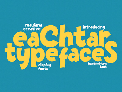 Eachtar Typefaces Display Handwritten Font beauty font comic font font fonts handmade font kids font modern font sans font sans serif typeface