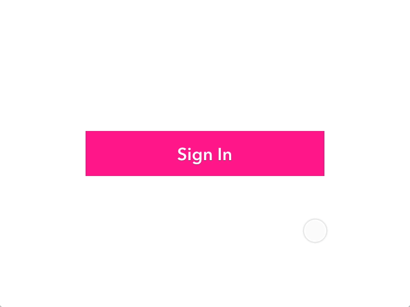 Sign In Button animation app design principle prototype ui