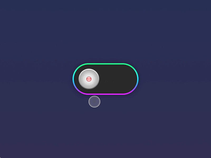 Lights On, Lights Off animation button motion principle prototype switch toggle ui