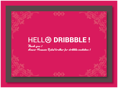 Dribbble Debut Shot debut dribbble first shot invite shot thanks