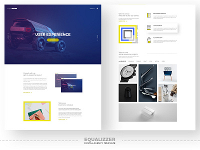 Equalizzer Digital Agency Template (WIP) agency creative digital homepage landing onepage theme ui user